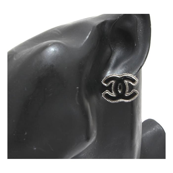 CHANEL（シャネル） ココマーク ピアス 黒 B13 : atlantis - 通販