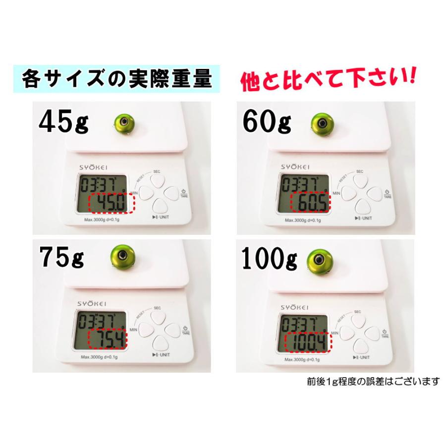 タングステン (60g) タイラバ ヘッド 鯛ラバ シンカー 保護チューブ付