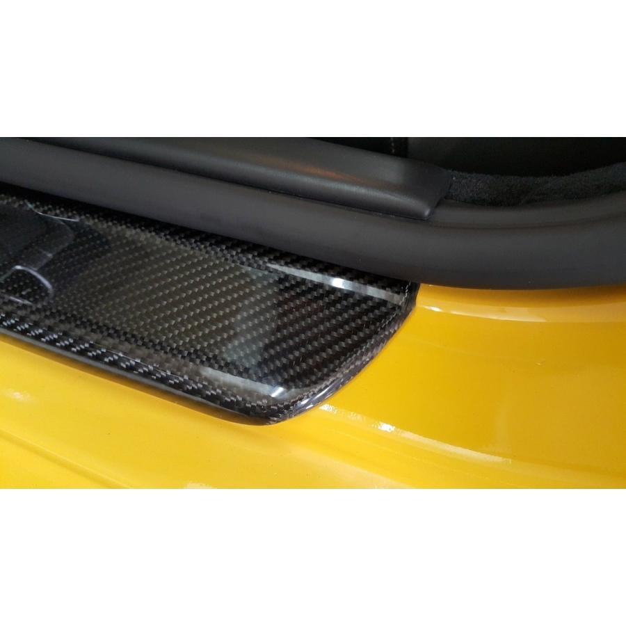 カーボン製 ドアシル スカッフ アウト プレート 外側 ポルシェ 997