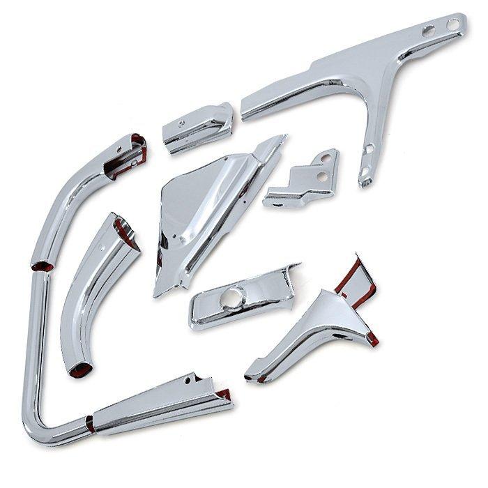 17 07 スーパーグレート ふそう メッキ ミラー ステー カバー 根元