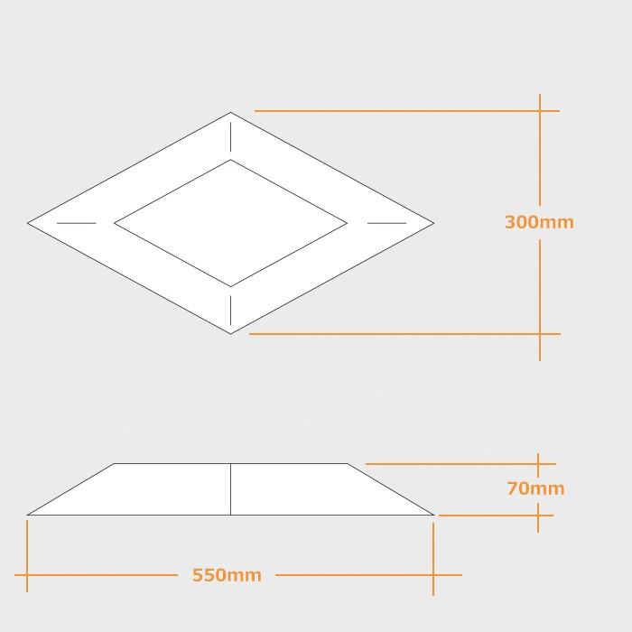 汎用 24V LED ダイヤ型 アクリル付き ドア アンドン 小型 バスマーク