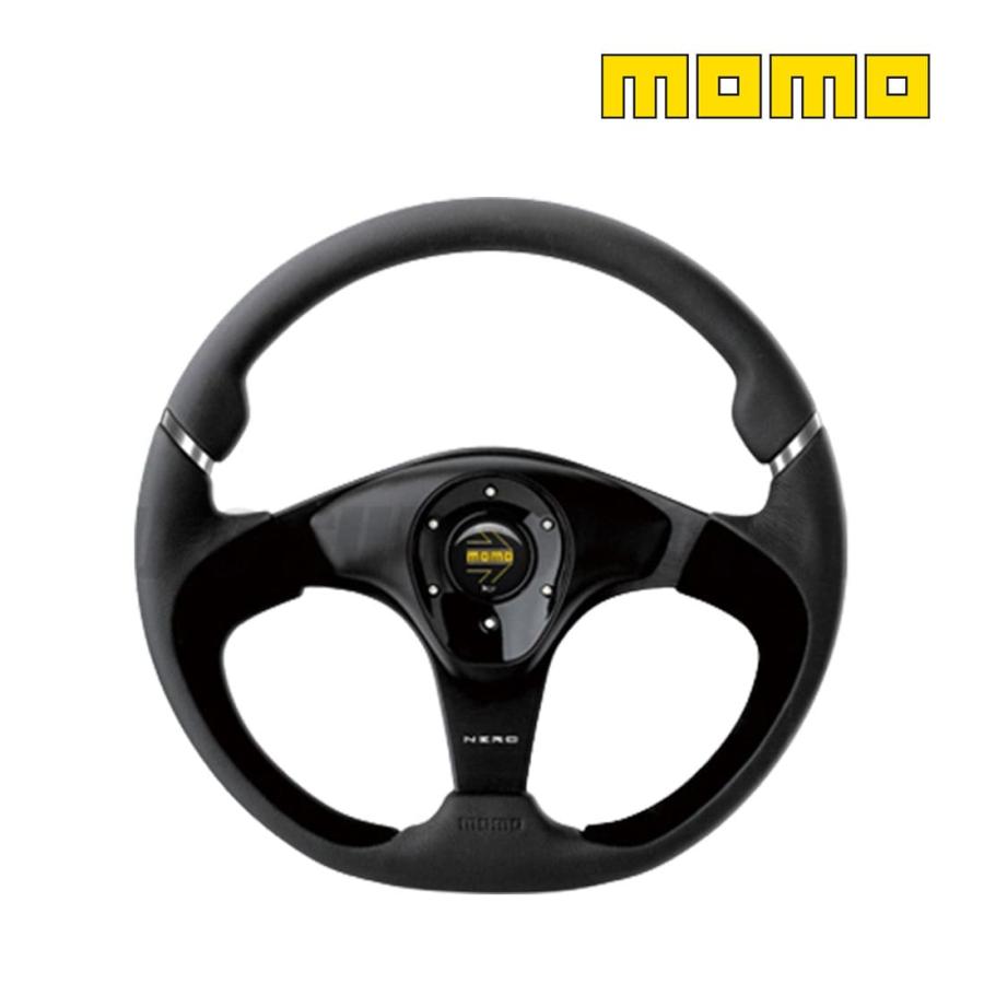 MOMO（モモ） ステアリング ハンドル NERO ブラックレザー N-2