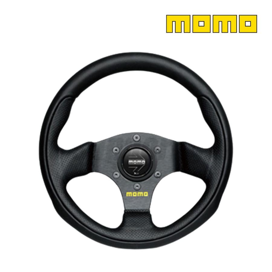 MOMO（モモ） ステアリング ハンドル TEAM ブラックレザー T-1001