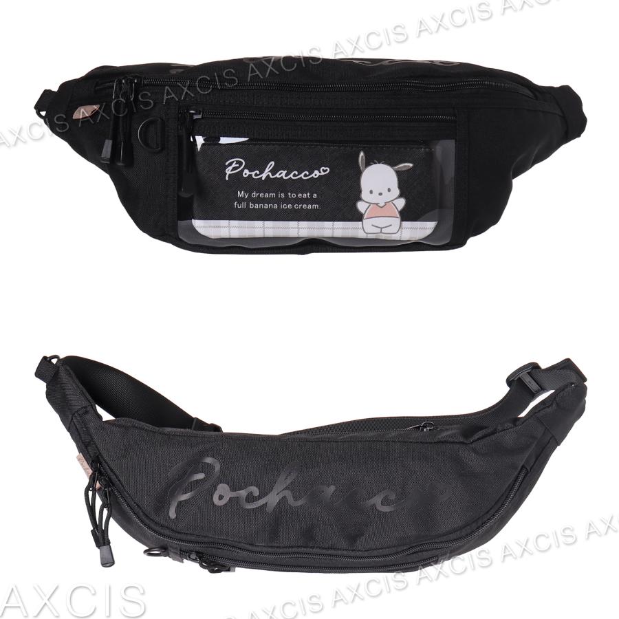 ウエストボディバッグ クロミ シナモロール ポチャッコ ポリ チェック