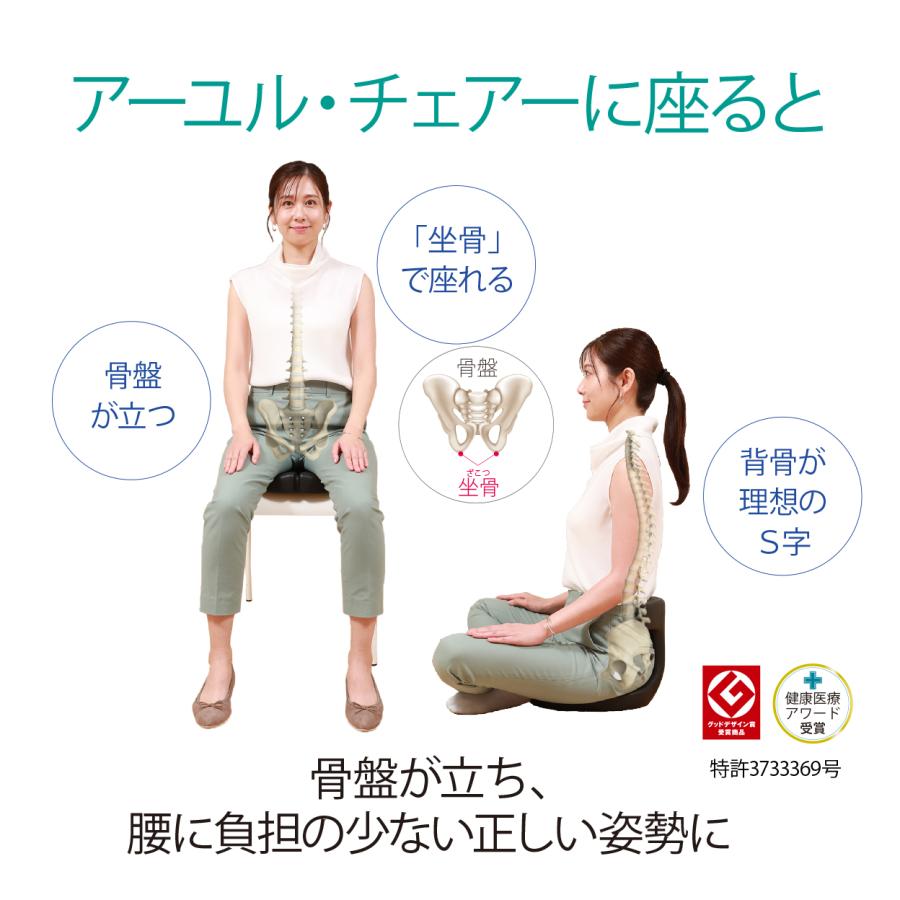 ayur chair 座椅子 1人掛け 腰痛 おしゃれ 姿勢 集中力 学習