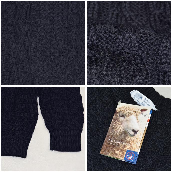 Kerrywoollenmills（ケリーウーレンミルズ） アラン ケーブル クルー