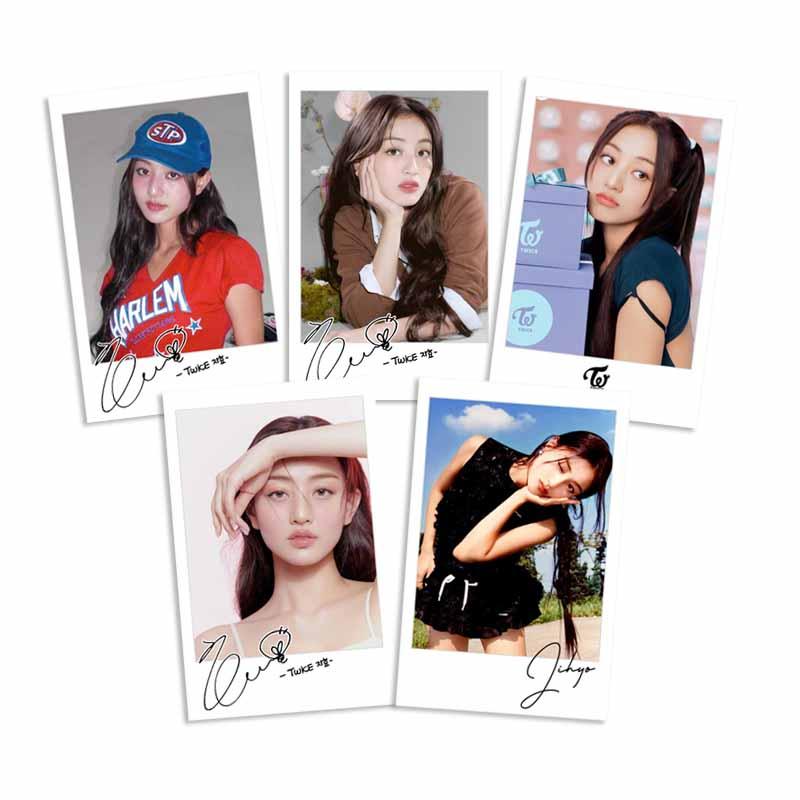 トゥワイス ジヒョ TWICE カードサイズ ラミネートトレカ 写真 5枚