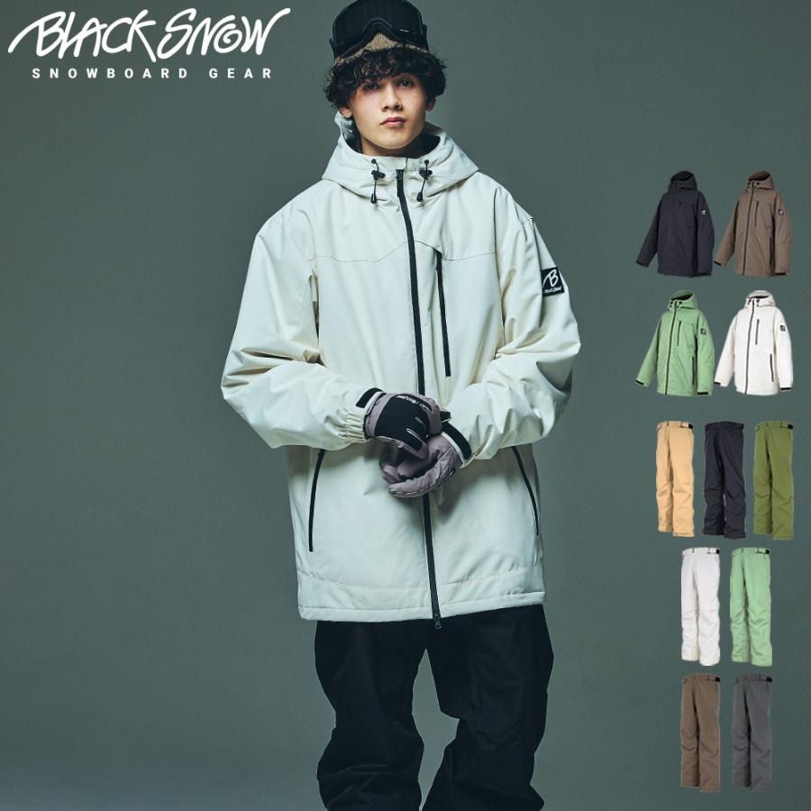 BLACK SNOW スノボウェア メンズ 上下セット スノーボードウェア