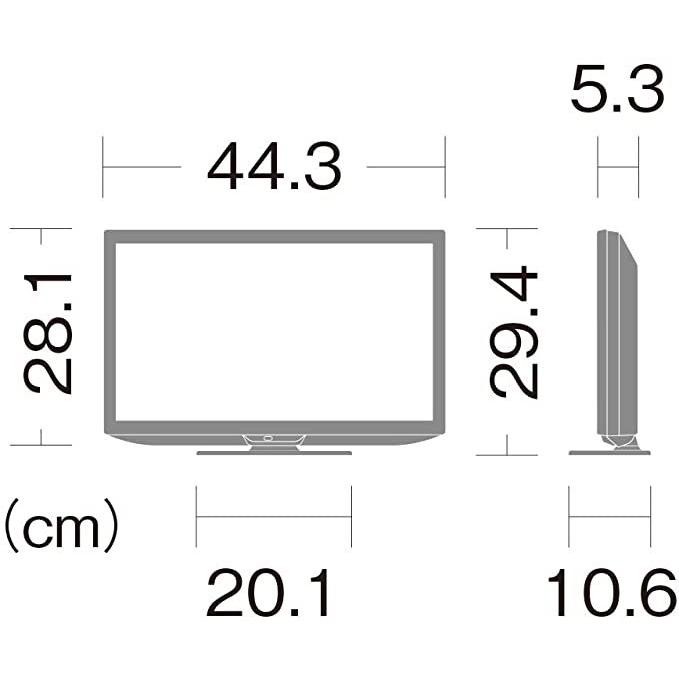SHARP（シャープ） 19V型 液晶 テレビ AQUOS 2T-C19DE-B ハイビジョン