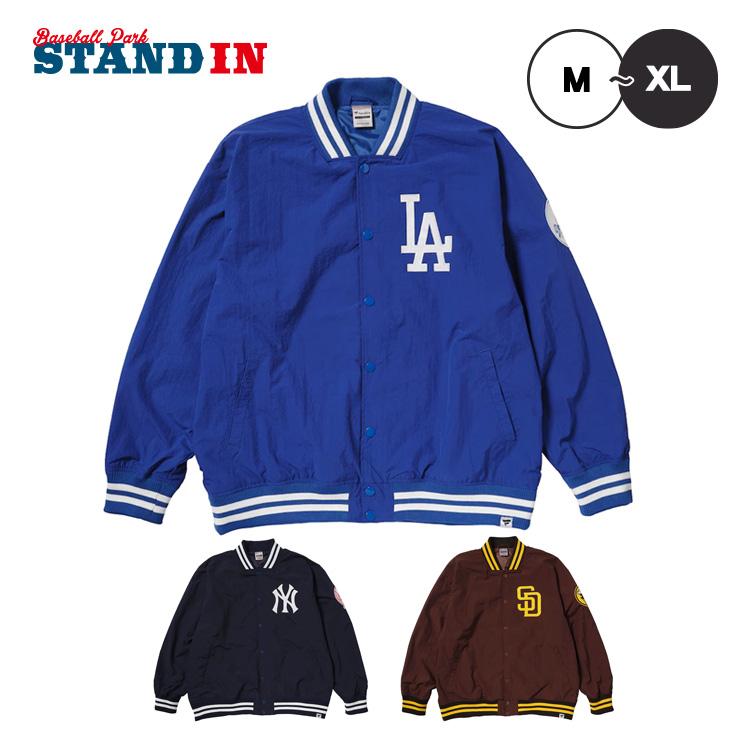 Fanatics（ファナティクス） MLB ロゴ ナイロン スタジアムジャケット