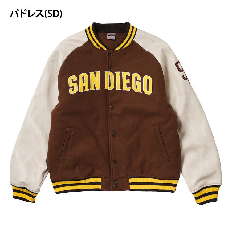 Fanatics（ファナティクス） MLB ロゴ メルトン スタジアムジャケット