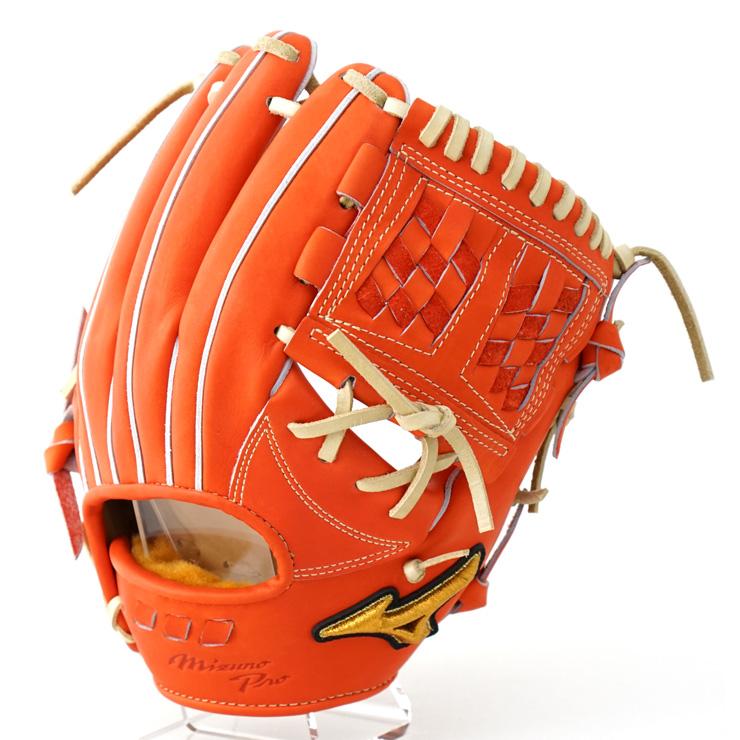 Mizuno Pro 平裏刺繍1円ミズノプロ 硬式 グローブ グラブ 内野手用