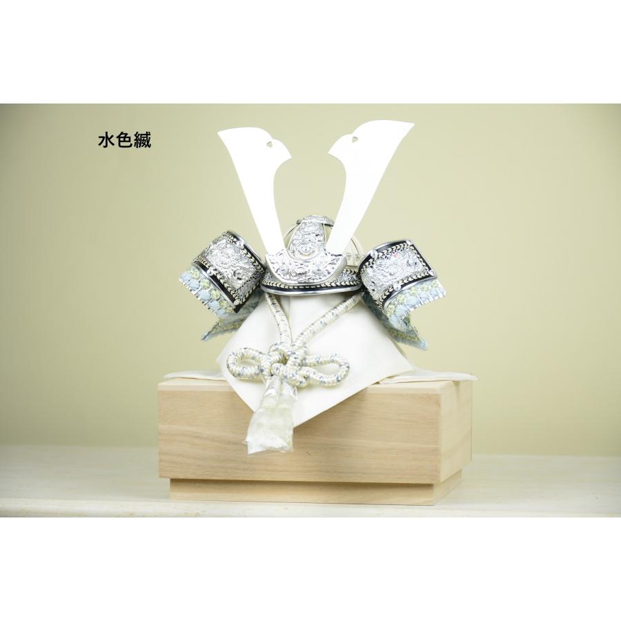 選べる3種】 五月人形 寛蔵作 兜飾り 白兜 7号 限定品 コンパクト