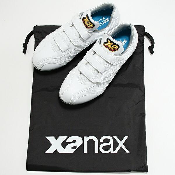 ザナックス 交換無料 野球 スパイク 金具 大人 白 ベルト式 樹脂底