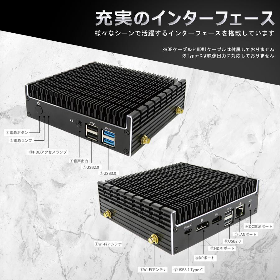 Skynew ミニpc windows11 ファンレス デスクトップパソコン 新品 ミニ