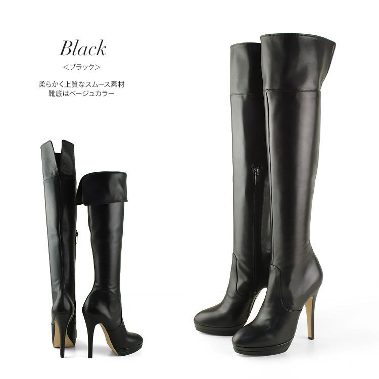 COMEX（コメックス） ブーツ プラットフォーム ヒール13cm ニーハイ