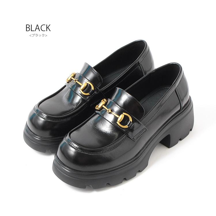 レザー ローファー 柔らか本革 軽量 ふかふか 厚底 ビットローファー