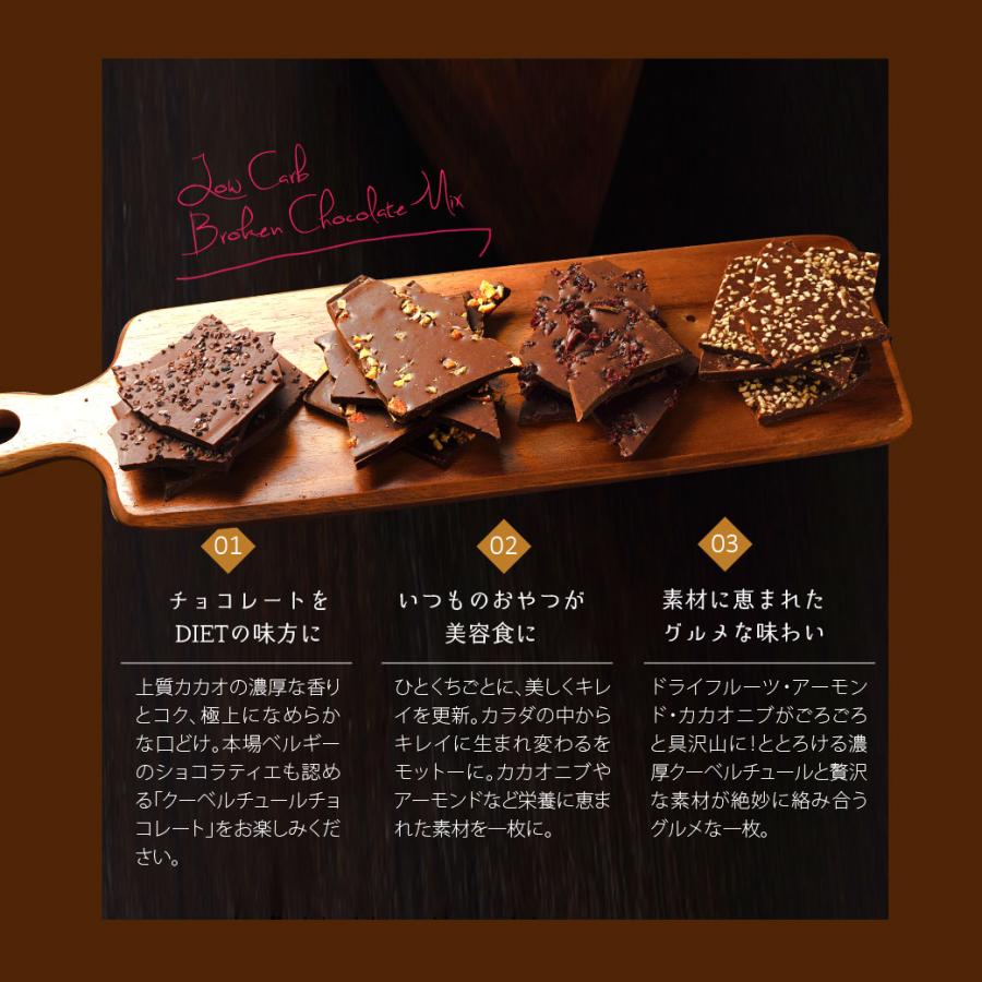 4種の低糖質割れチョコミックス 600g ロカボ ダイエット チョコ