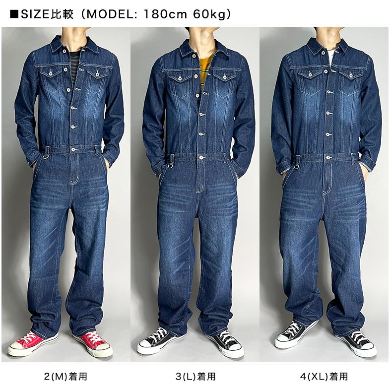 BEATJIVE（ビートジャイブ） つなぎ デニム オールインワン メンズ