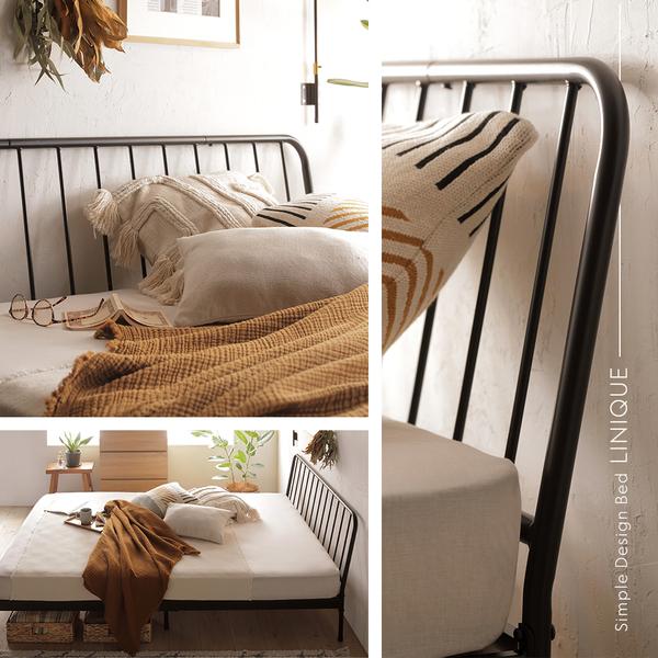 RASIK（ラシク） パイプベッド ダブル ベッドフレームのみ ブラック