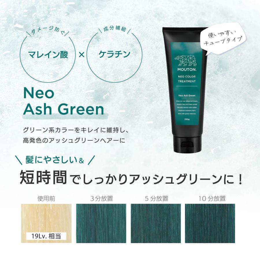 ネオカラーバター アッシュグリーン MOUTON 250g カラートリートメント