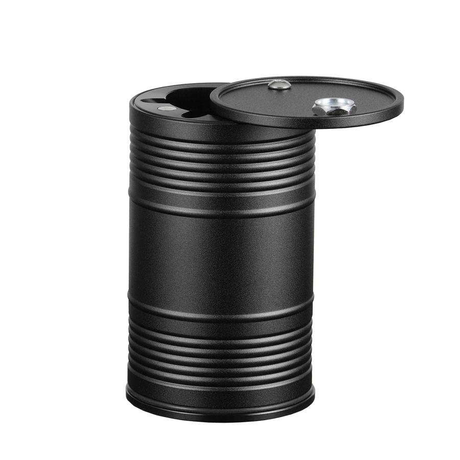 灰皿 ドラム缶 車用灰皿 蓋付き ドリンクホルダー 携帯灰皿 蓋付き灰皿