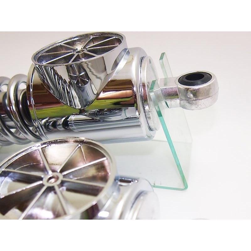 ドレミコレクション 10979 リアショックSTD 黄リフレクター付 メッキ 2