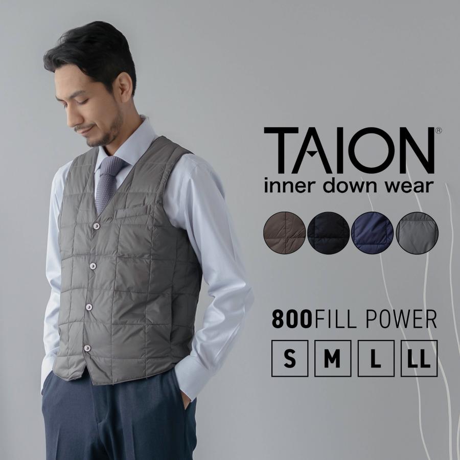 TAION（タイオン） TAION-003 ダウンベスト メンズ インナーダウン