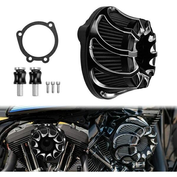 エアクリーナー スポーツスター CNCアルミ xl883 xl1200 48 ハイフロー