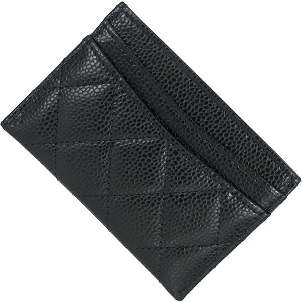 CHANEL 19 シャネル カードケース キャビアスキン ブラック 2756