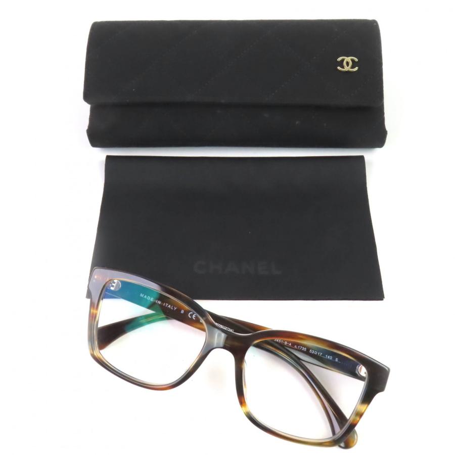 CHANEL（シャネル） 美品◇CHANEL 3451-B-A ココマーク ラインストーン