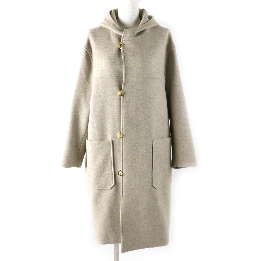 極美品△AURALEE オーラリー 20AW A20AC03LM LIGHT MELTON HOODED COAT