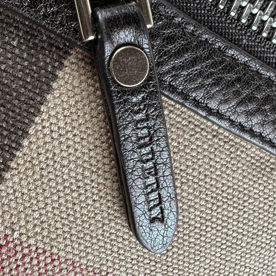 BURBERRY（バーバリー） ショルダーバッグ キャンバス/レザー ブラック