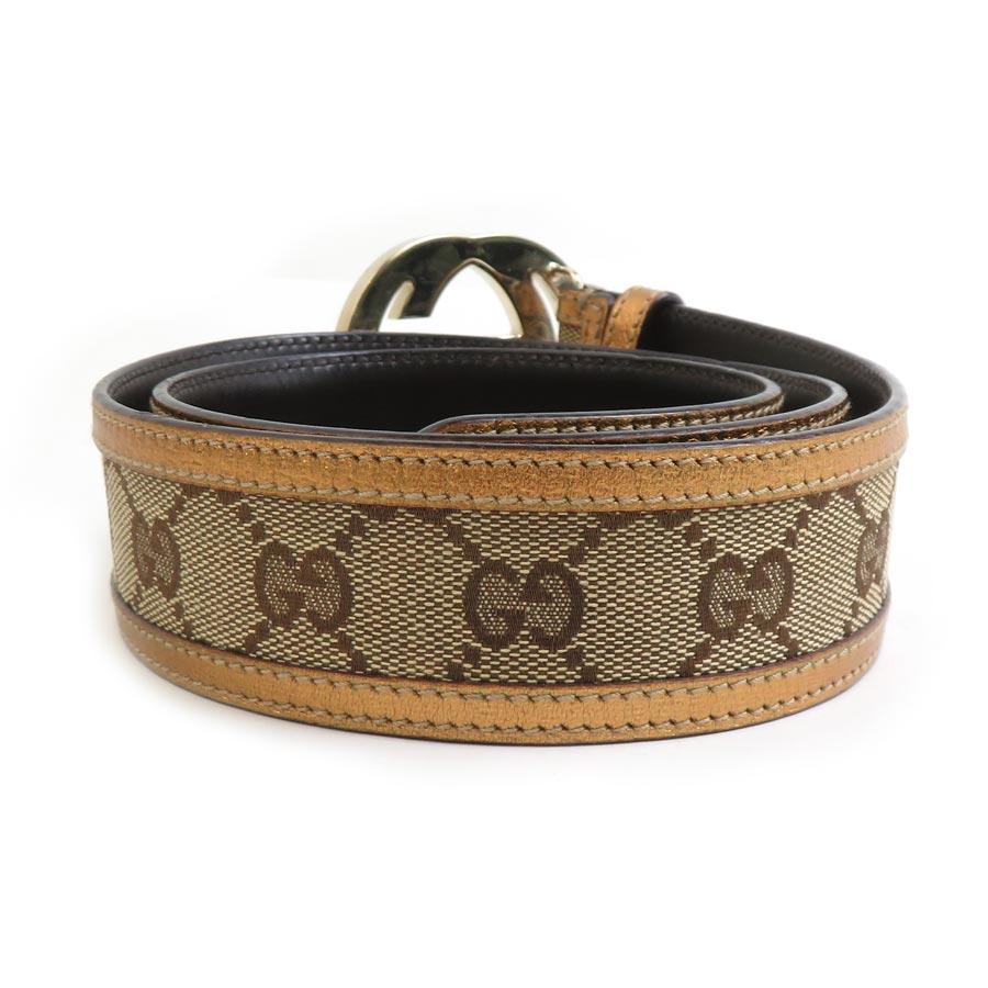 GUCCI（グッチ） ベルト インターロッキングG GGキャンバス/レザー