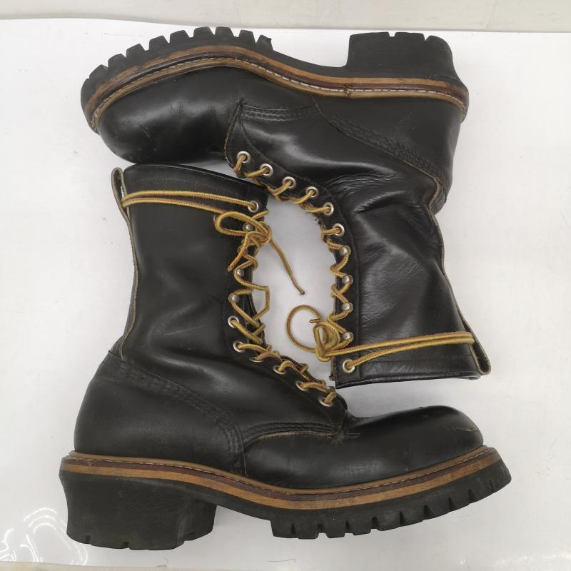 レッドウィング PT91 刺繍 タグ 2218 ロガー ブーツ ブラッククローム