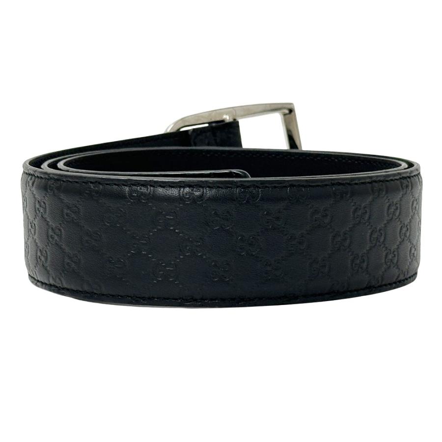 GUCCI（グッチ） ベルト メンズ ブランド シマ レザー ブラック 449716