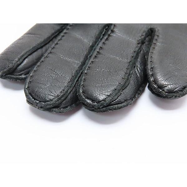 LOEWE（ロエベ） 超美品 アナグラム レザー グローブ 手袋 メンズ