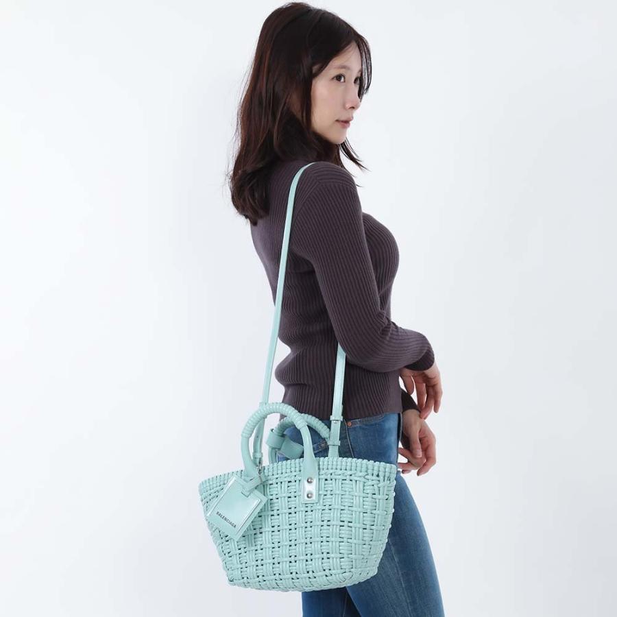バレンシアガ ビストロ ストラップ付きバスケット XS ブルー 完売必至