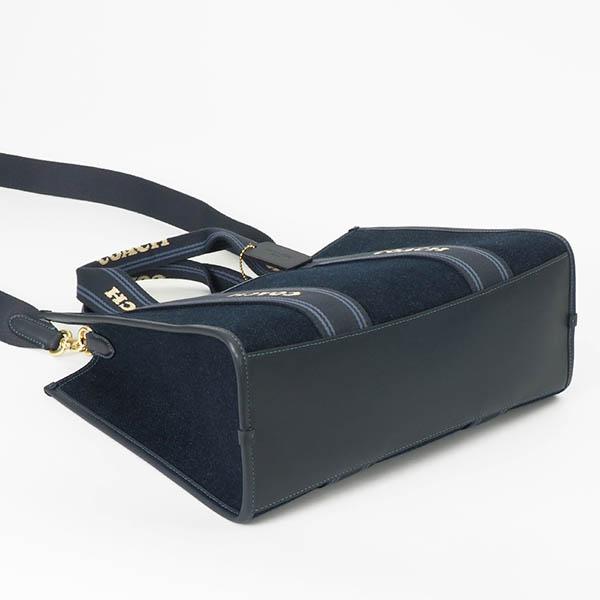 COACH（コーチ） ショルダーバッグ スミス 2way トートバッグ ネイビー