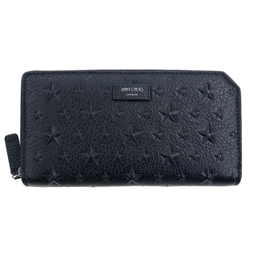 JIMMY CHOO（ジミーチュウ） 財布 長財布 ラウンドファスナー ブラック