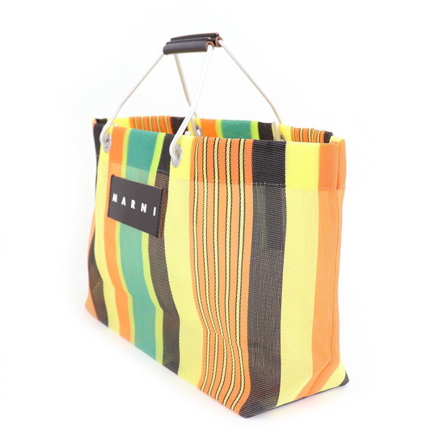 MARNI（マルニ） マルニフラワーカフェ トートバッグ ミニ ストライプ
