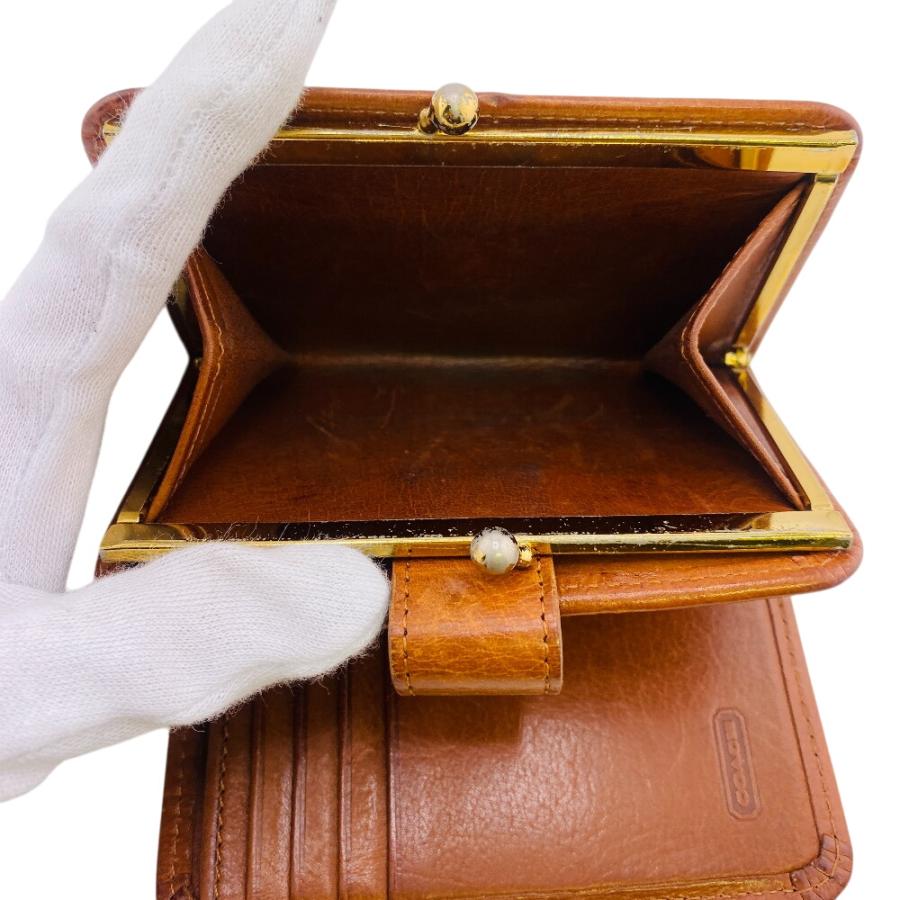 COACH（コーチ） オールドコーチ がま口 コンパクトウォレット 二