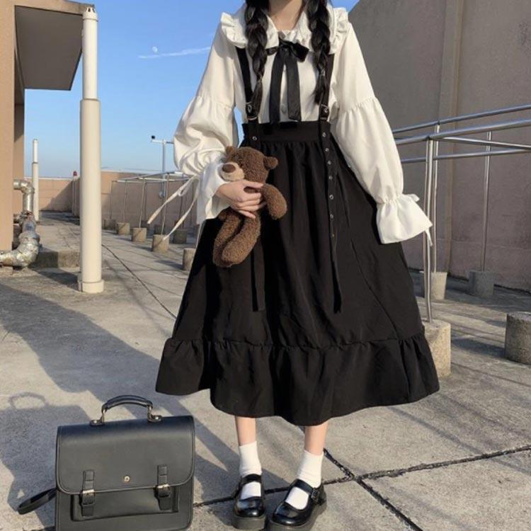 量産型 ワンピース ロリータ 上下セット 地雷系 セットアップ