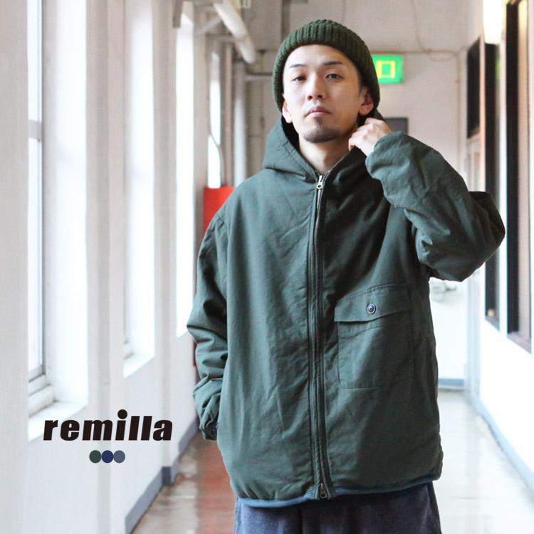 remilla（レミーラ） アウター シャンブレーボアフード 2024AW : BROWN