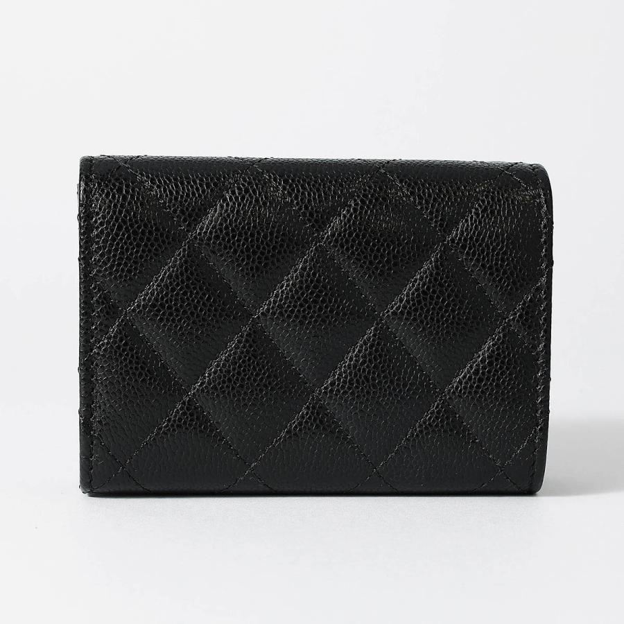 CHANEL（シャネル） 並行輸入 3つ折り財布 キャビアスキン CHANEL