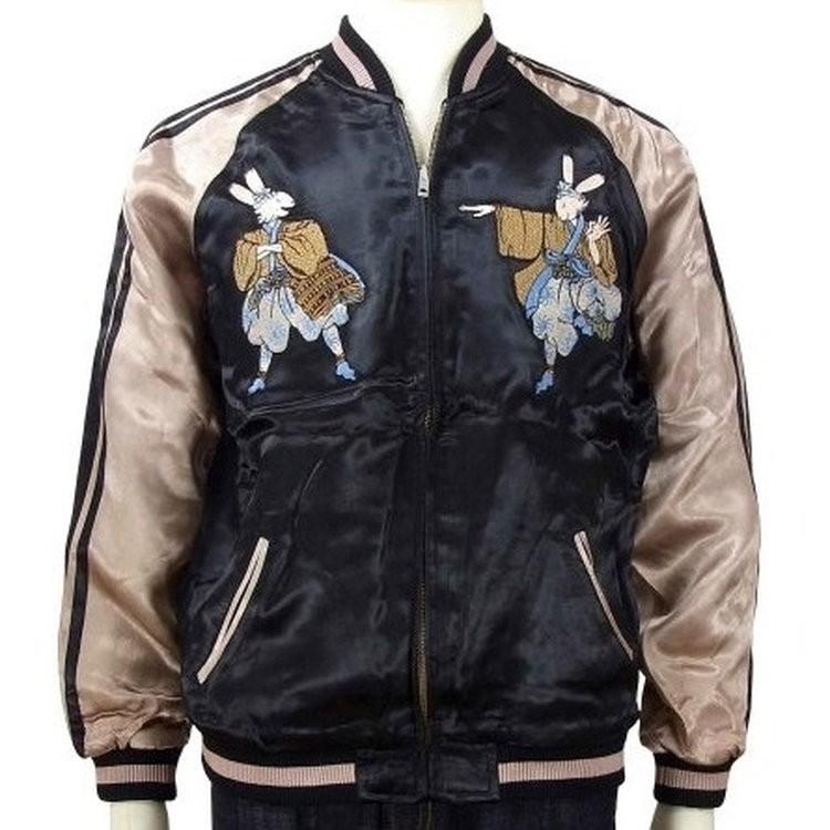 スカジャン 花旅楽団 はなたびがくだんスクリプト兎獅子舞 SSJ-014 和