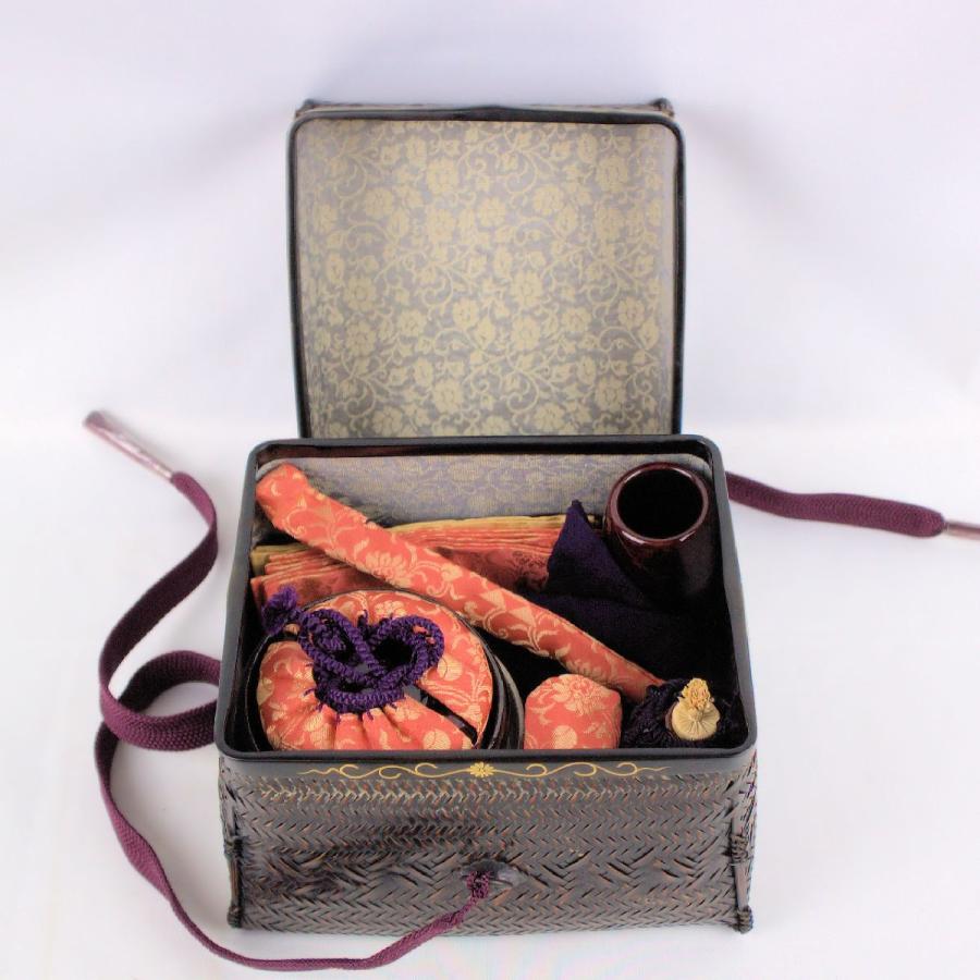 茶道具 茶箱 「御所籠セット」 和田菁竺造 外箱・共箱付 ※セット内容は