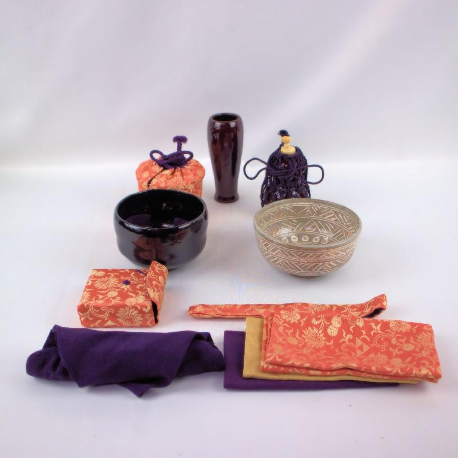 茶道具 茶箱 「御所籠セット」 和田菁竺造 外箱・共箱付 ※セット内容は