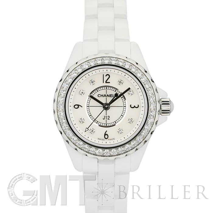 CHANEL（シャネル） J12 H2572 ホワイトセラミック ベゼルダイヤ MOP