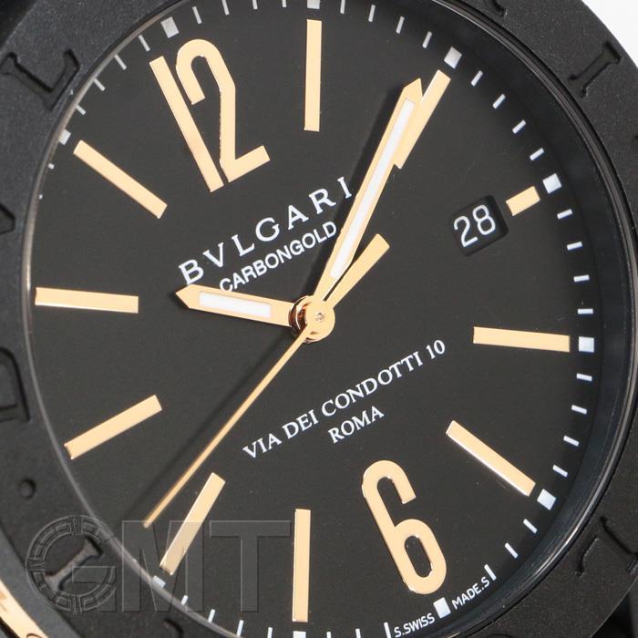 BVLGARI（ブルガリ） カーボンゴールド ブラック メッシュレザー